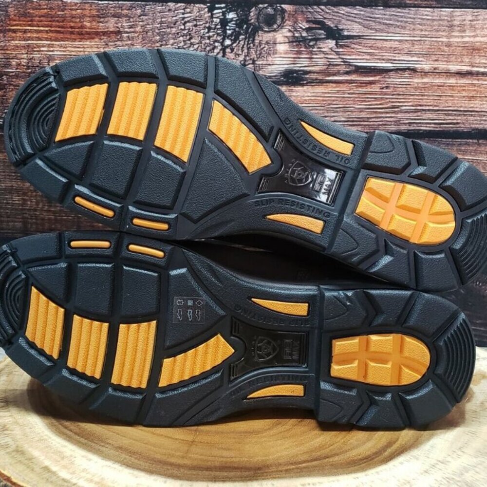 Ariat WorkHog 8 EE Waterproof Soft Toe Work Boots 10011939 $215 Brown Mens - Picture 9 of 13